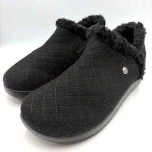 Alegria By PG Lite Cozee Slippers Womens 8-8.5 EU 38 Comfort Onyx Black